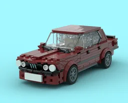 E28 M5 Dark Red