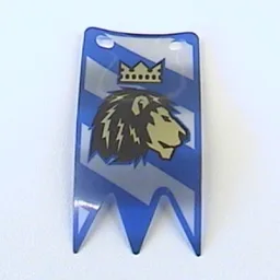 Flag with Lion with Crown Print