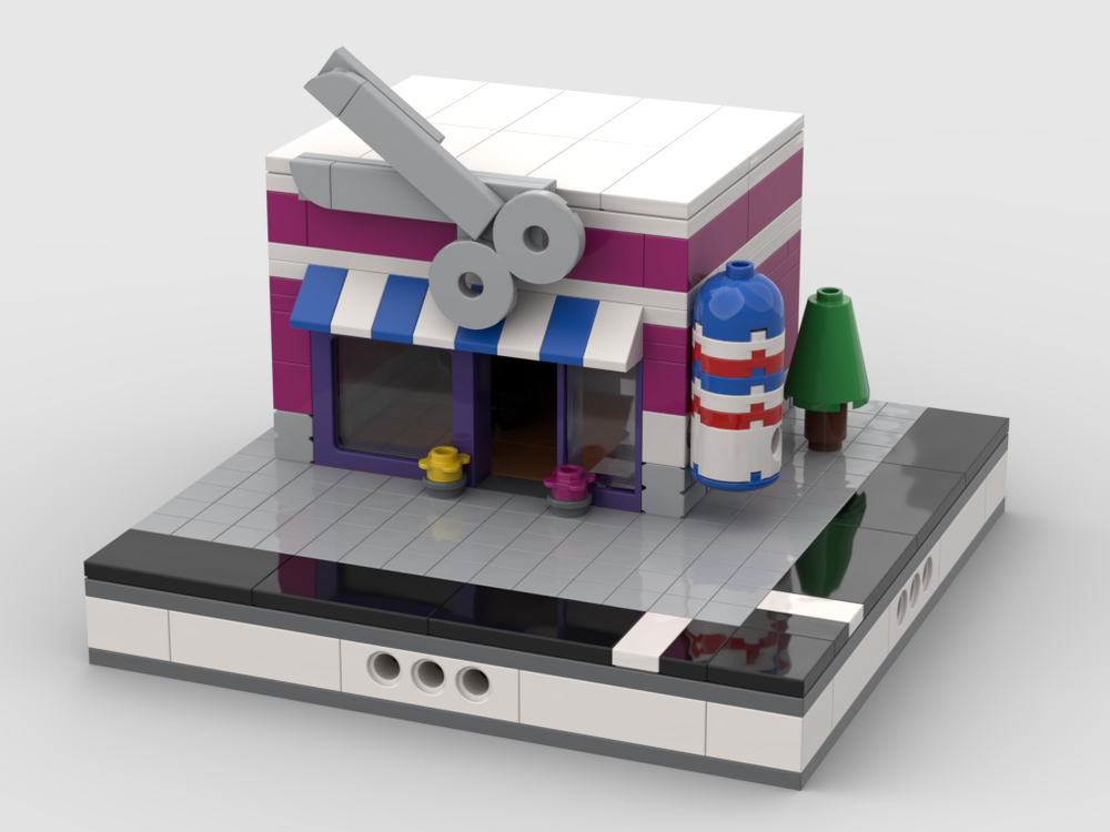 Lego Barbershop for a Mini Modular City