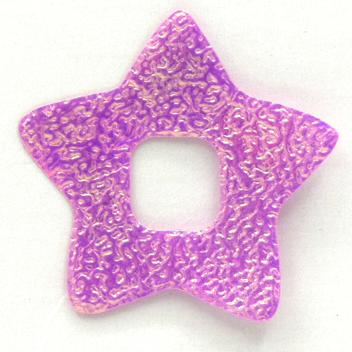Lego Clikits Icon Accent, Star 3 1/4 x 3 1/4 with Textured Surface / Light Purple