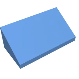 Brick Sloped 30° 1 x 2 x 2/3 / Medium Blue