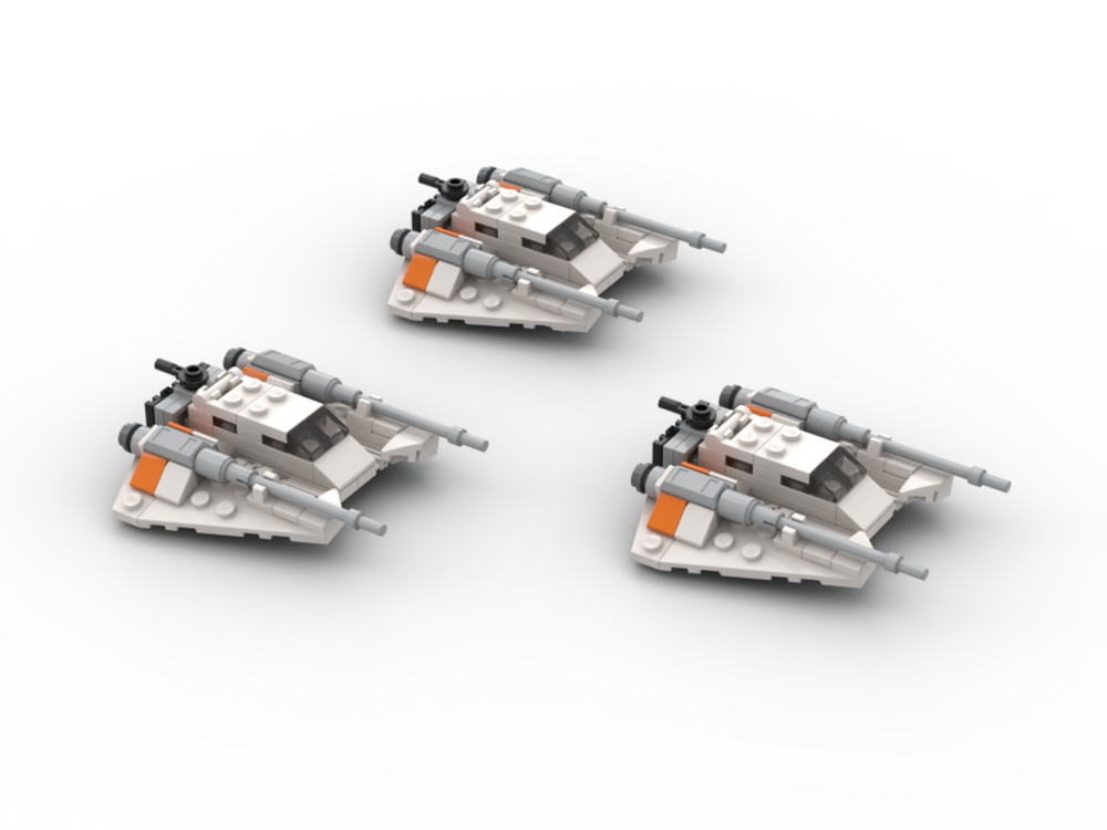 Lego Mini Size T-47 Rogue Squadron(snowspeeder) v1.1