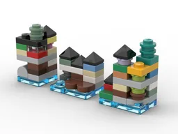 Tiny Ninjago City Sets (City, Docks & Gardens)