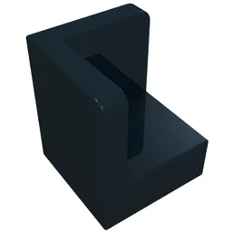 Panel 1 x 1 x 1 Corner / Black