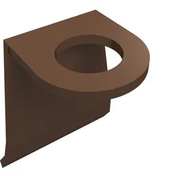 Minifig Neckwear Cape [Plastic] / Brown