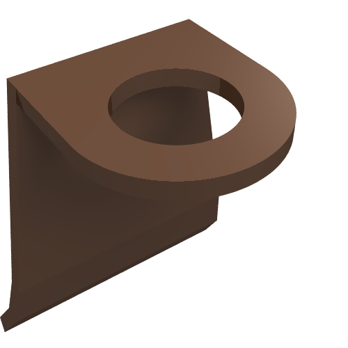 Lego Minifig Neckwear Cape [Plastic] / Brown