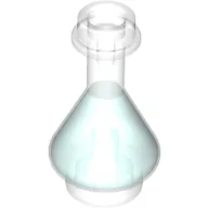 Equipment Bottle / Erlenmeyer Flask with Trans-Light Blue Fluid Pattern / Trans-Clear