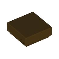 Lego Tile 1 x 1 with Groove / Dark Brown