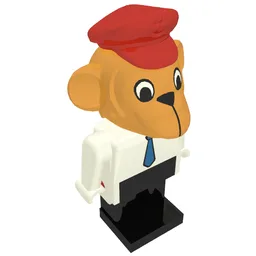 Fabuland Figure Monkey / White
