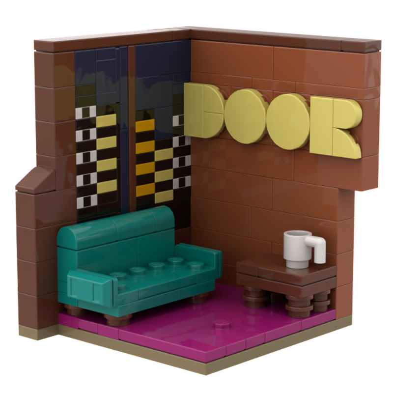 Lego Alan Wake 2 Vignette - "In Between with Mr. Door" set