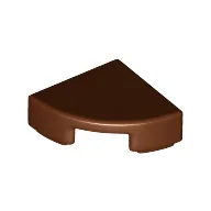Tile Round 1 x 1 Quarter / Reddish Brown