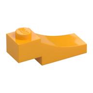 Lego Brick Curved, 3 x 1 with 1/3 Inverted Cutout / Bright Light Orange