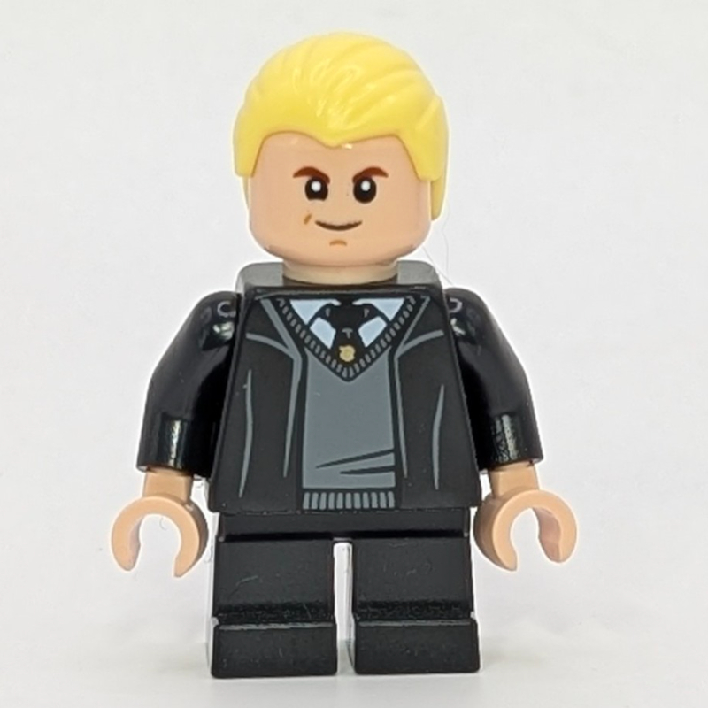 Lego Draco Malfoy, Open Long Robes over Sweater, Short Black Legs