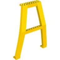 Support Crane Stand Double with Studs on Cross-Brace / Yellow