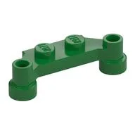 Plate Special 1 x 4 Offset with Bar Holes / Green