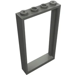 Door Frame 1 x 4 x 6 Type 1 / Dark Bluish Gray