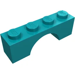 Brick Arch 1 x 4 / Dark Turquoise