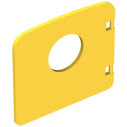 Duplo Door / Window with Porthole / Yellow
