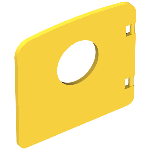 Lego Duplo Door / Window with Porthole / Yellow