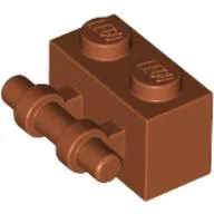 Brick Special 1 x 2 with Handle / Dark Orange