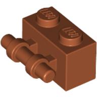 Lego Brick Special 1 x 2 with Handle / Dark Orange