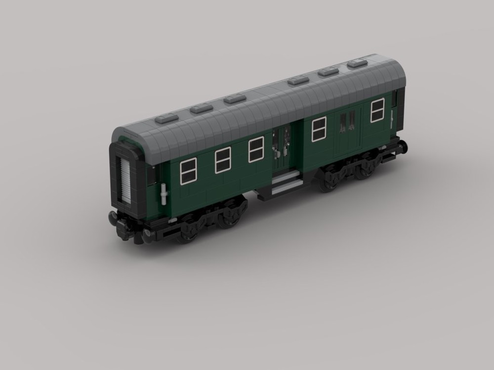 Lego 2nd class / luggage compartment conversion car, four axles from the German Federal Railroad