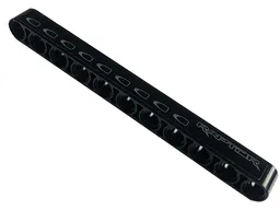 Technic, Liftarm Thick 1 x 11 with Dark Bluish Gray Tread Plate with 9 Holes and 'RAPTOR' Pattern Model Left Side (Sticker) - Set 42126