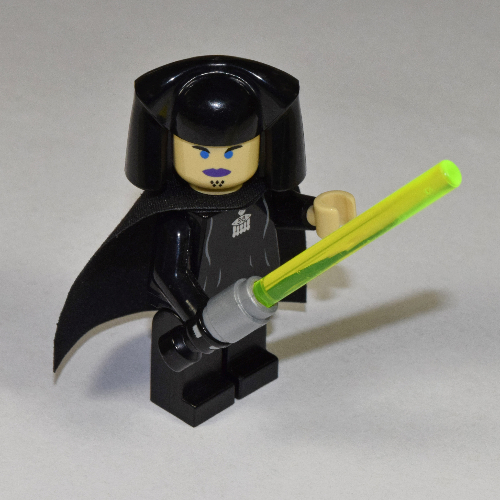Lego Minifig Complete Assembly, Luminara Unduli with Lightup Lightsaber / Black