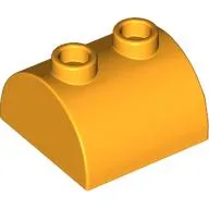 Brick Curved 2 x 2, Two Top Studs / Bright Light Orange