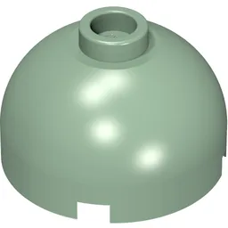 Brick Round 2 x 2 Dome Top, Hollow Stud / Sand Green