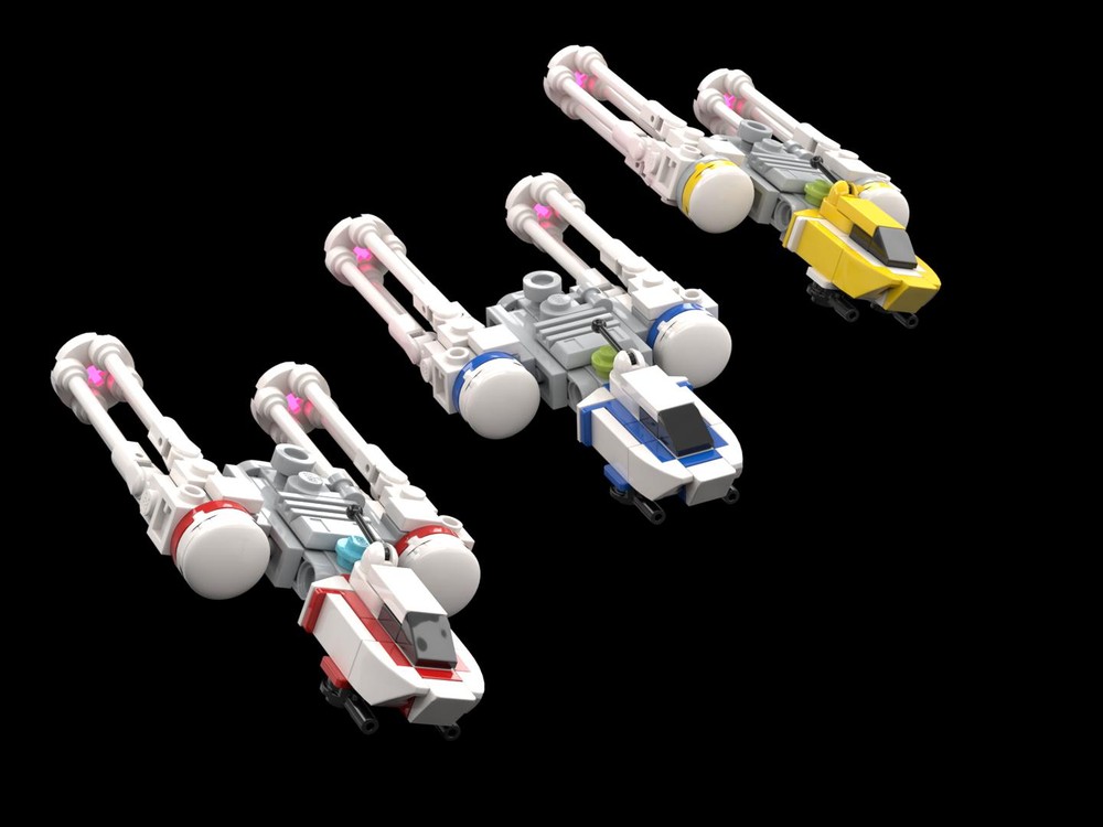 Lego BTA-NR2 New Republic / Resistance Y-Wing Starfighter - 1:144 Scale Mini