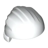 Hat Rag Wrap / Bandana, Rounded Top / White