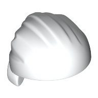 Lego Hat Rag Wrap / Bandana, Rounded Top / White