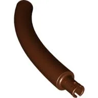 Animal Body Part / Plant, Tail / Neck / Branch / Trunk, Middle Section with Pin, Round Pin Hole / Reddish Brown