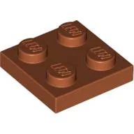 Plate 2 x 2 / Dark Orange