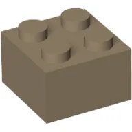 Brick 2 x 2 / Dark Tan