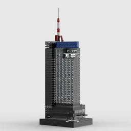 PSFS Building at 1/650th scale