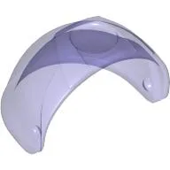 Headwear Accessory Visor [Large with Trapezoid Top] / Trans-Purple