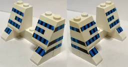Stickered Assembly 6 x 3 x 3 with Ferry Squares Light Blue and Black Pattern (Stickers) - Set 1554