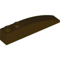 Brick Curved 6 x 1 / Dark Brown