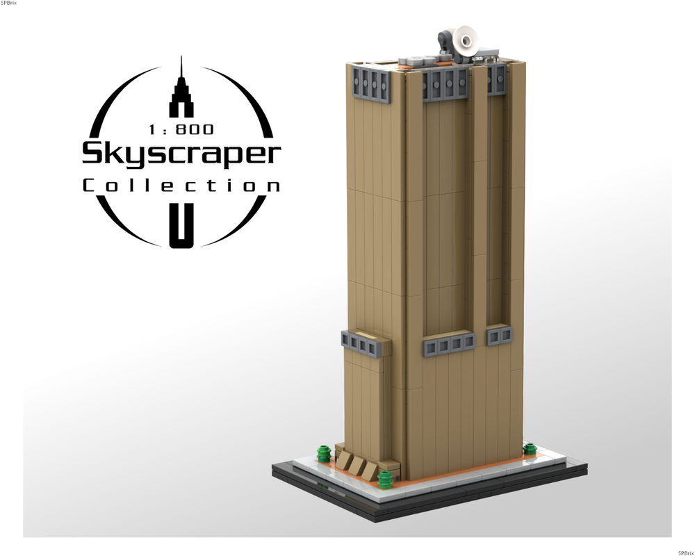 Lego AT&T Long Lines Building 1:800 Scale (33 Thomas Street)
