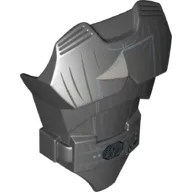 Large Figure Torso Cover with Raised Belt and Jedi Robe Print (Jedi Luke) / Black