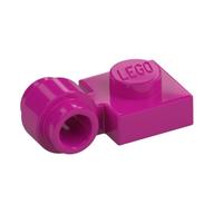 Lego Plate Special 1 x 1 with Clip Light, Bar Hole [Thick Ring] / Magenta
