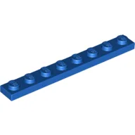 Plate 1 x 8 / Blue