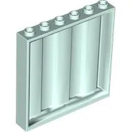 Panel 1 x 6 x 5 [Vertical Corrugated] / Light Aqua