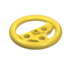 Technic Steering Wheel Large / Yellow