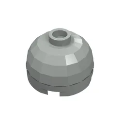 Brick Round 2 x 2 Dome Top, Hollow Stud / Light Gray