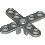 Propeller 4 Blade 5 Diameter with Rounded Ends, Open Hub / Light Gray