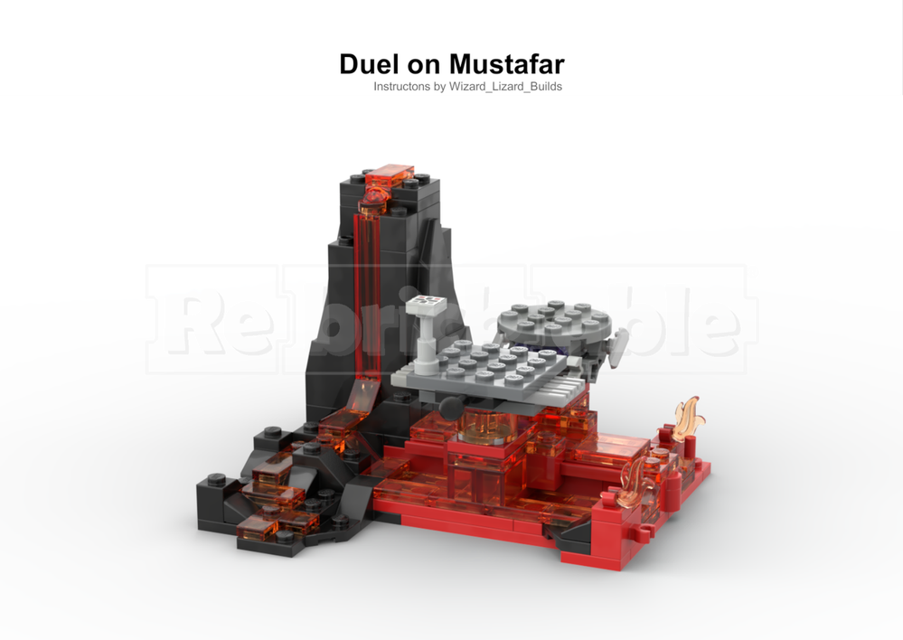 Lego Duel on Mustafar Moc Build 75269 Duel on Mustafar Revenge of the Sith