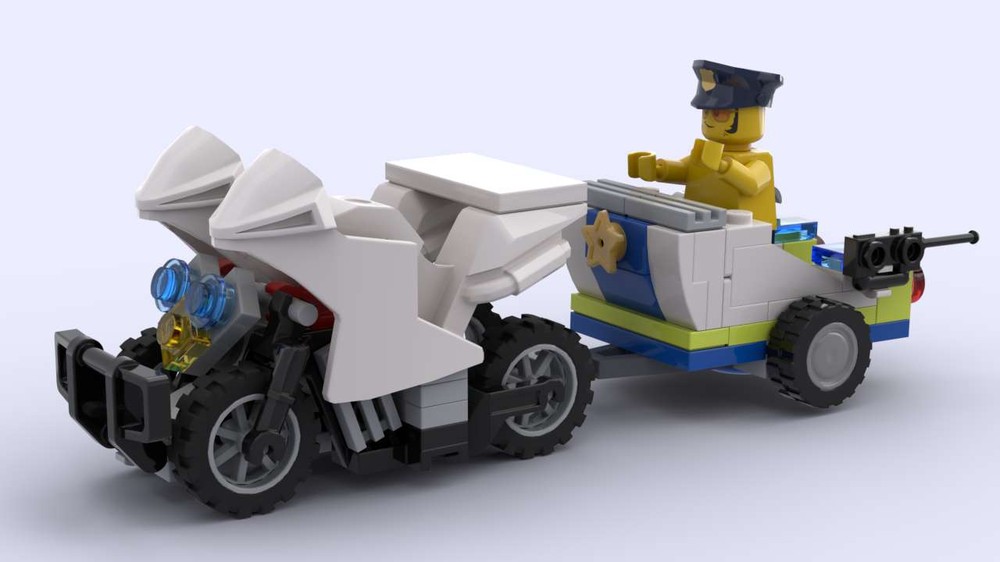 Lego Police motorbike chariot